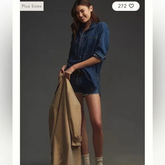 PILCRO HALF BUTTON TUNIC SHIRT SZ 3X - Picture 3 of 10